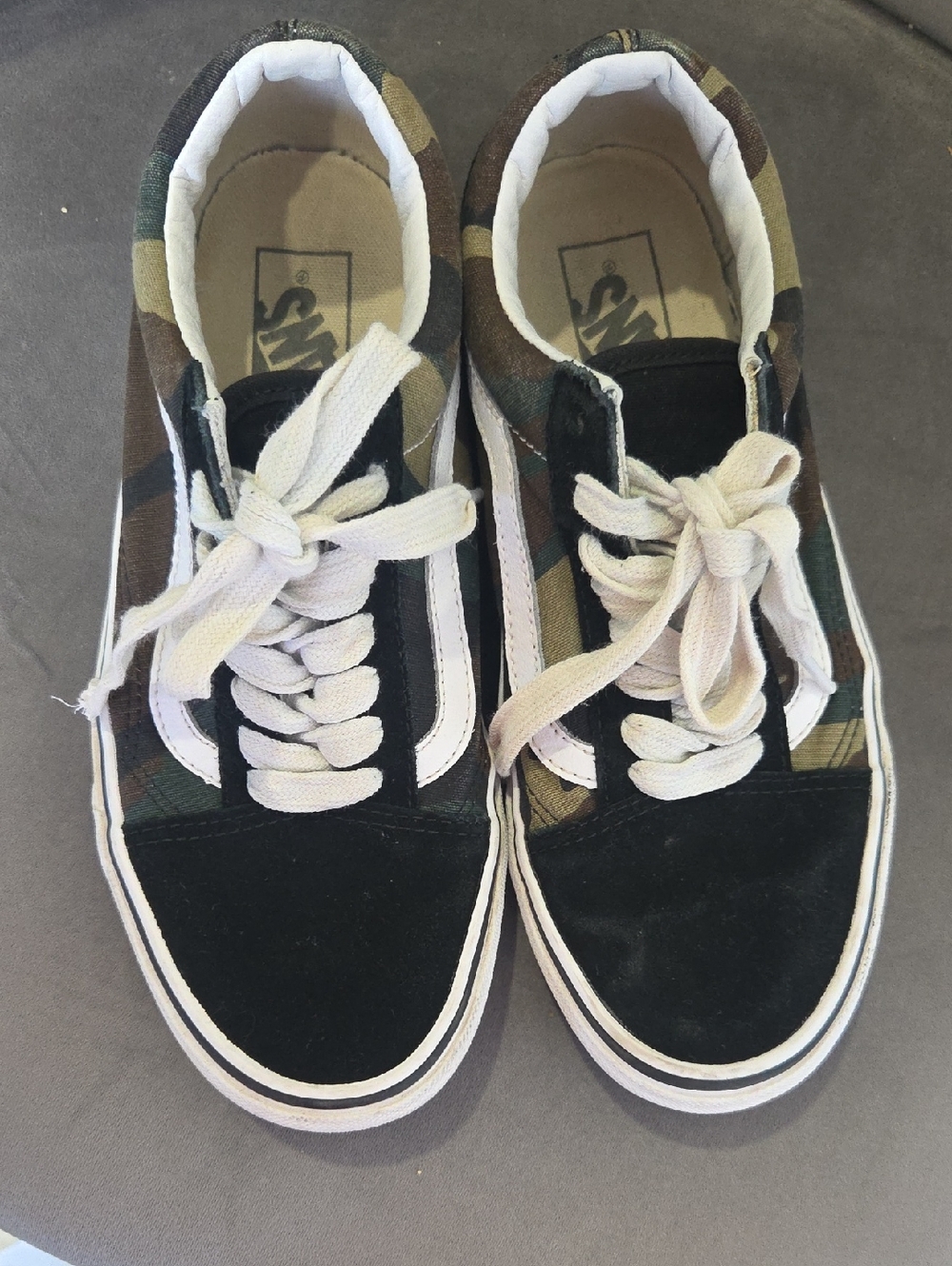 Vans Camo Old Skool Sneakers - Black, Green, Brown